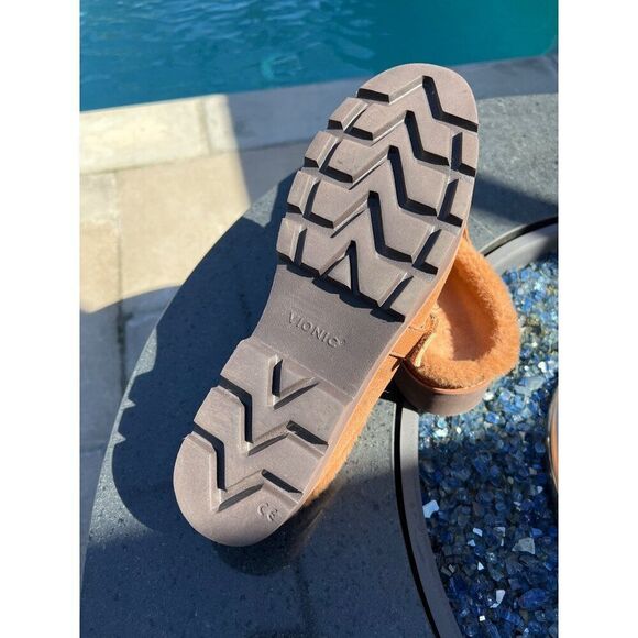 Vionic Kailen Women Faux Shearling Mule Orthotic Insole Arch Support Size 10 - Picture 7 of 10